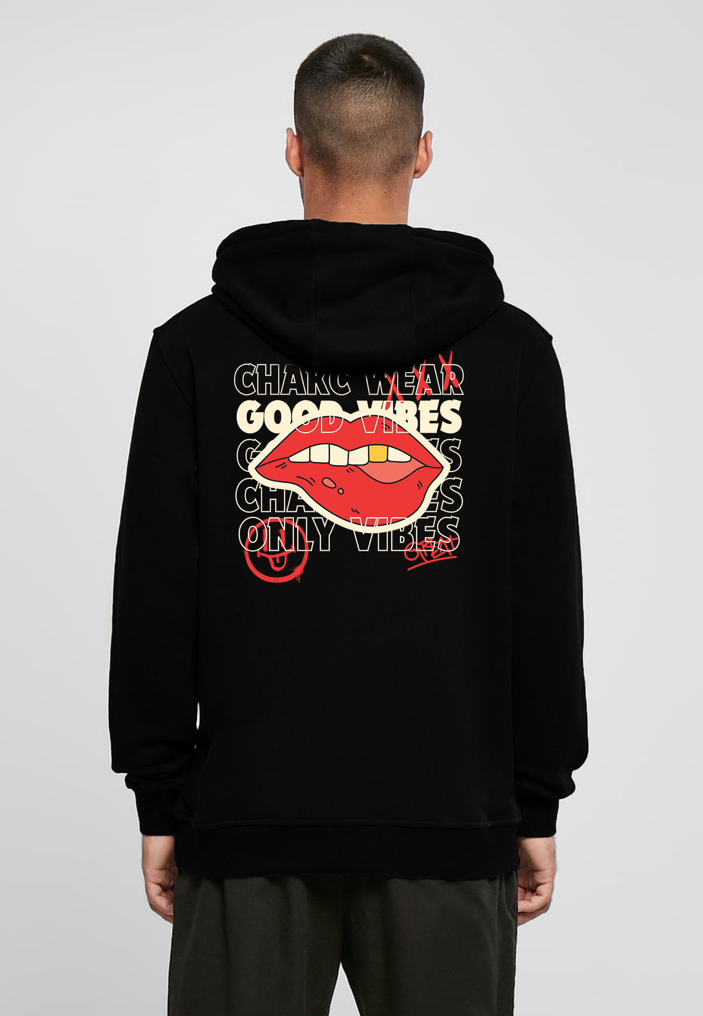 Sweat à capuche Good vibes